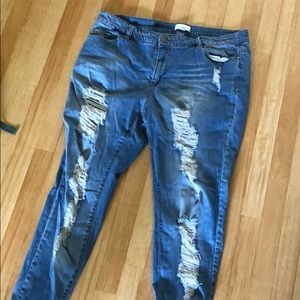 forever 21 distressed jeans